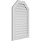 Ekena Millwork Octagonal Top Surface Mount PVC Gable Vent: Functional, w/ 3-1/2"W x 1"P Standard Frame, 28"W x 42"H GVPOT28X4201SF - alternate 3
